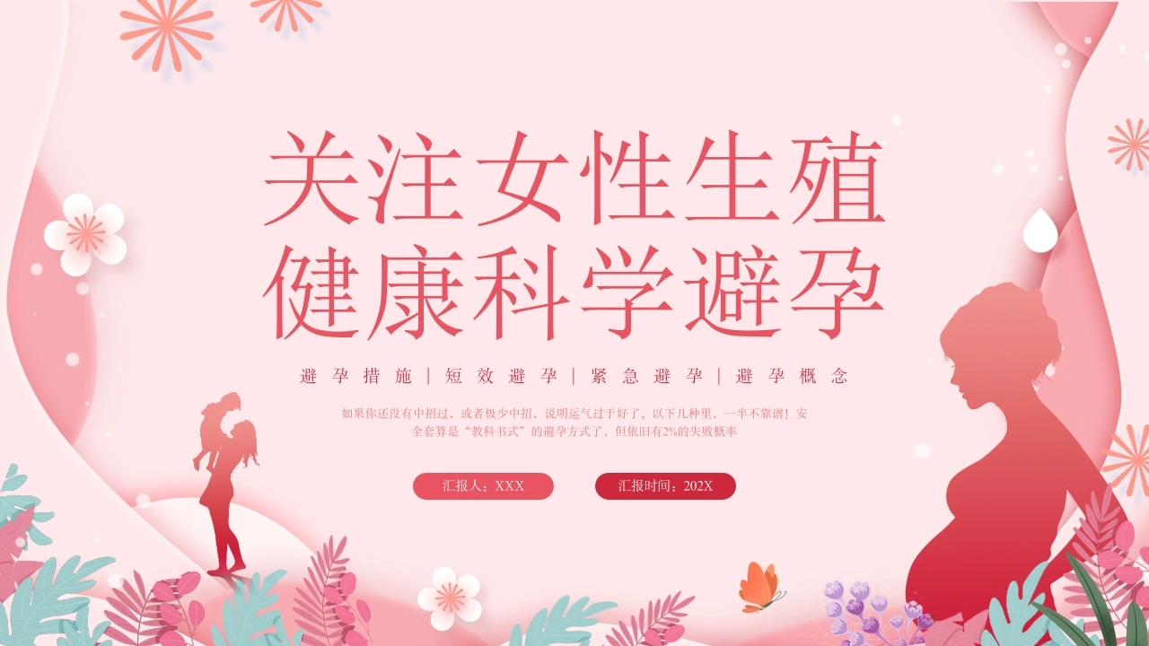 B1065关爱女性生殖健康健康科学避孕-白衣资料网