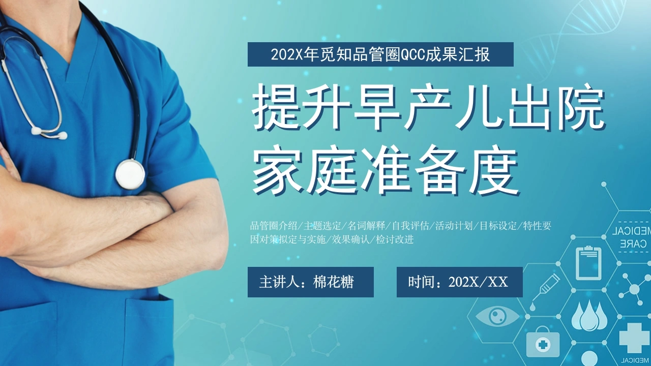C200提升早产儿出院家庭准备度PPT-白衣资料网