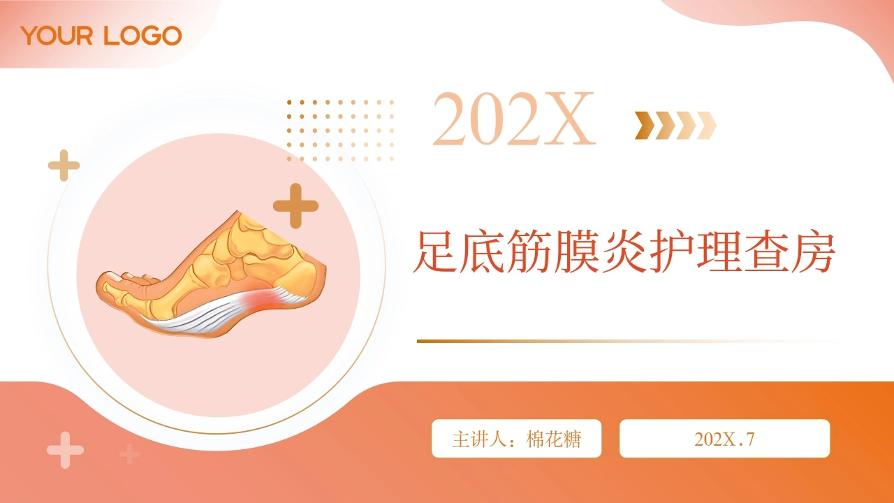 C666足底筋膜炎护理查房带参考文献PPT-白衣资料网