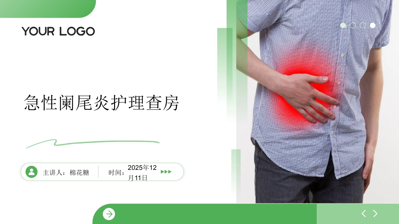 C806急性阑尾炎护理查房带参考文献PPT-白衣资料网