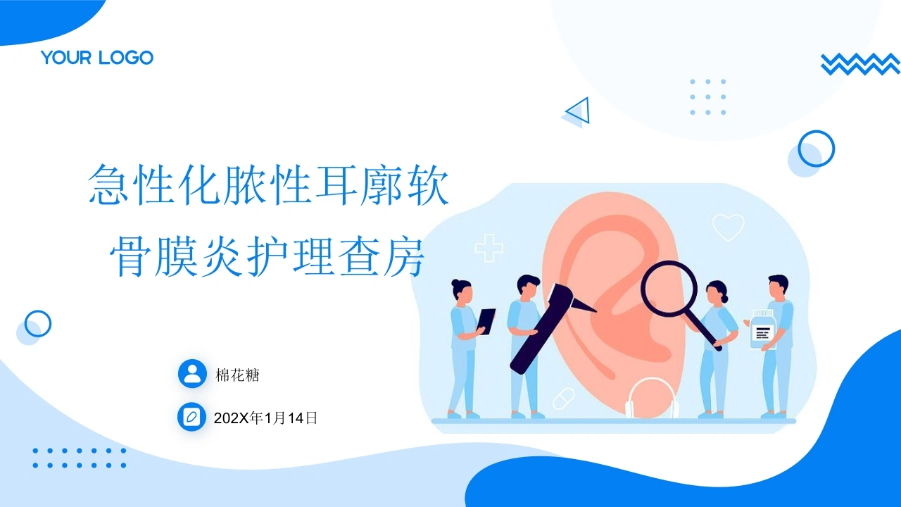 C843急性化脓性耳廓软骨膜炎护理查房带参考文献PPT