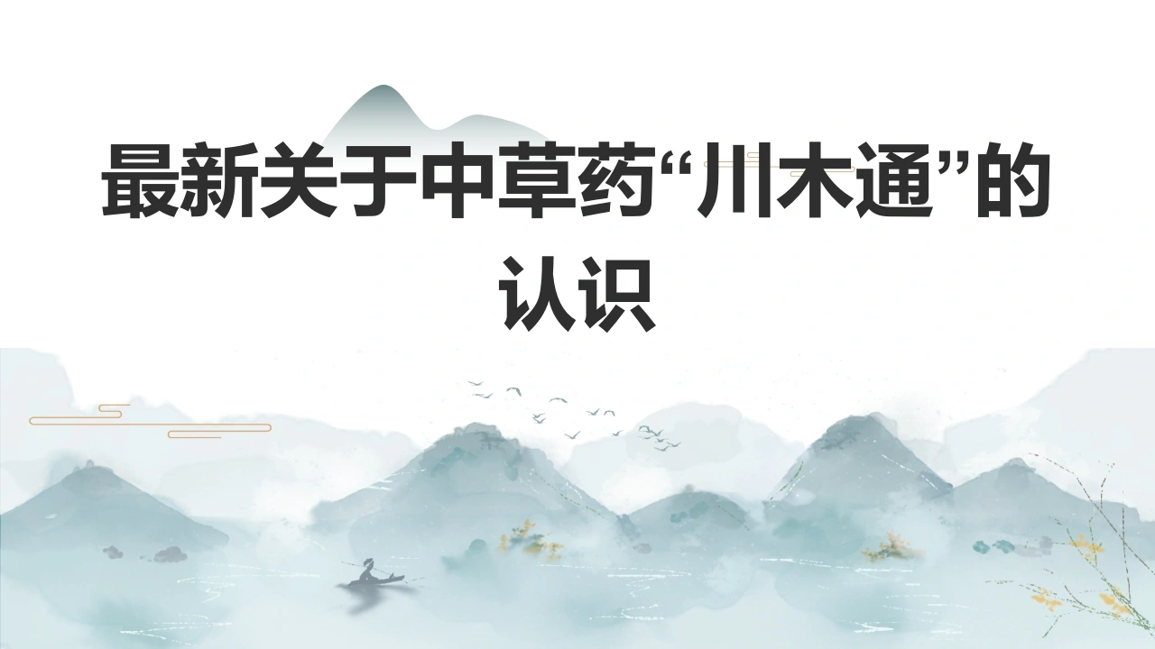 W338最新关于中草药“川木通”的认识PPT课件-白衣资料网