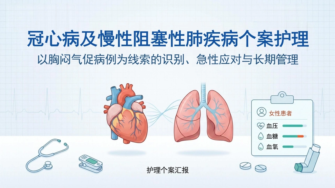 冠心病及慢性阻塞性肺疾病个案护理-可编辑-25页-白衣资料网