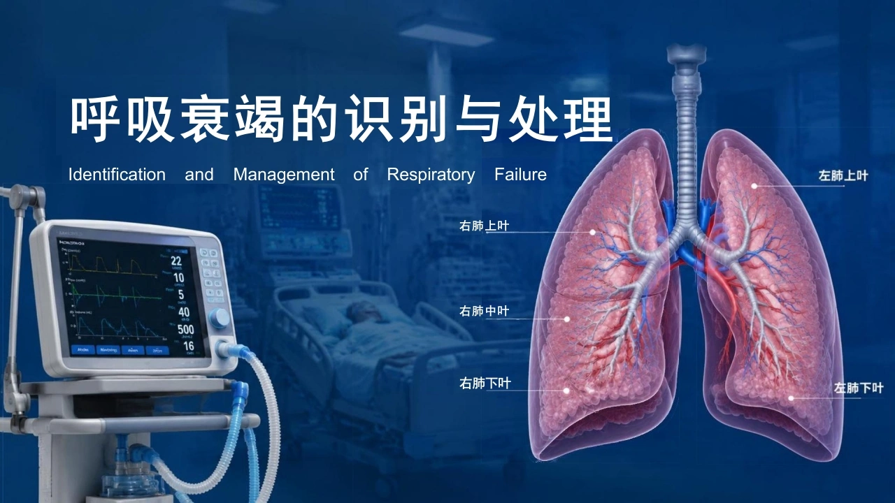 呼吸衰竭的识别与处理课程-25页-白衣资料网