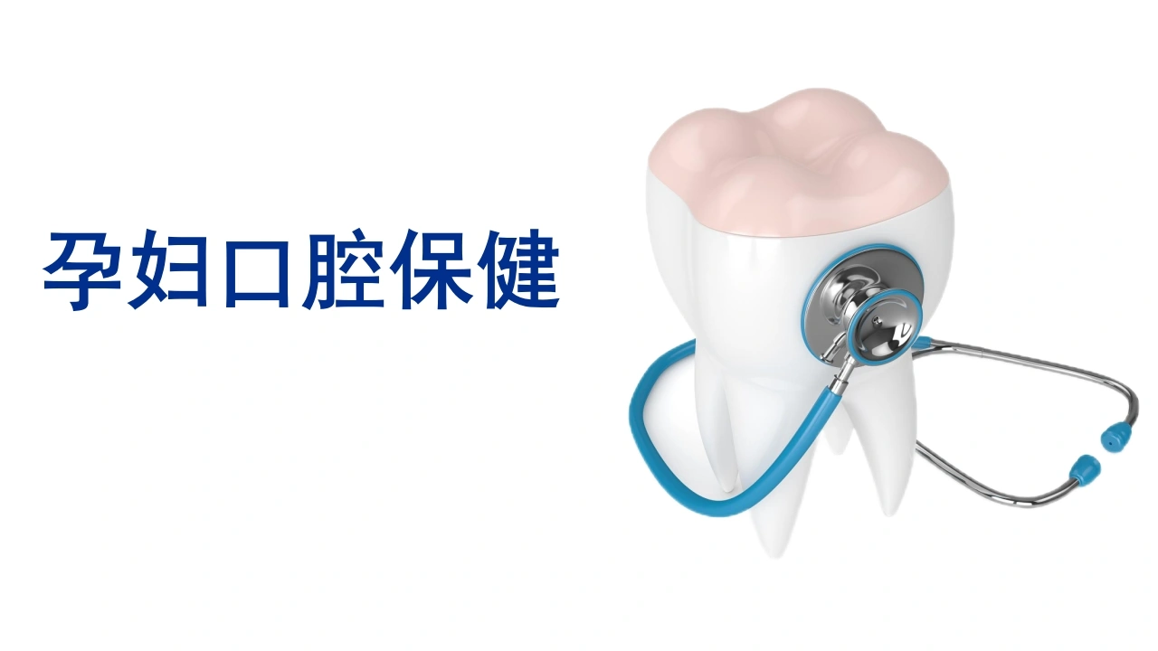 孕妇口腔保健口腔基本知识教学PPT模板D182-白衣资料网