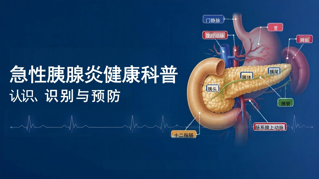 急性胰腺炎健康科普-认识、识别与预防课-26页-白衣资料网