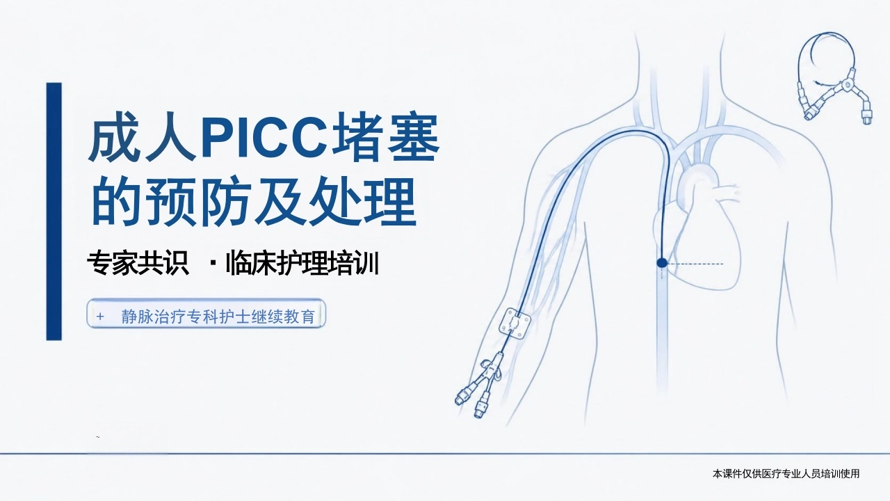 成人PICC堵塞的预防及处理-35页-白衣资料网