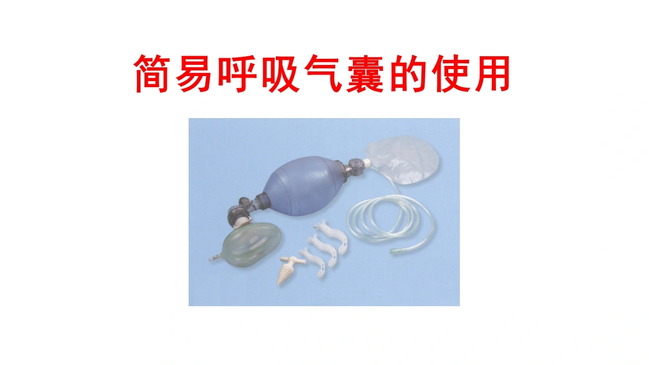 简易呼吸气囊的使用B228-白衣资料网