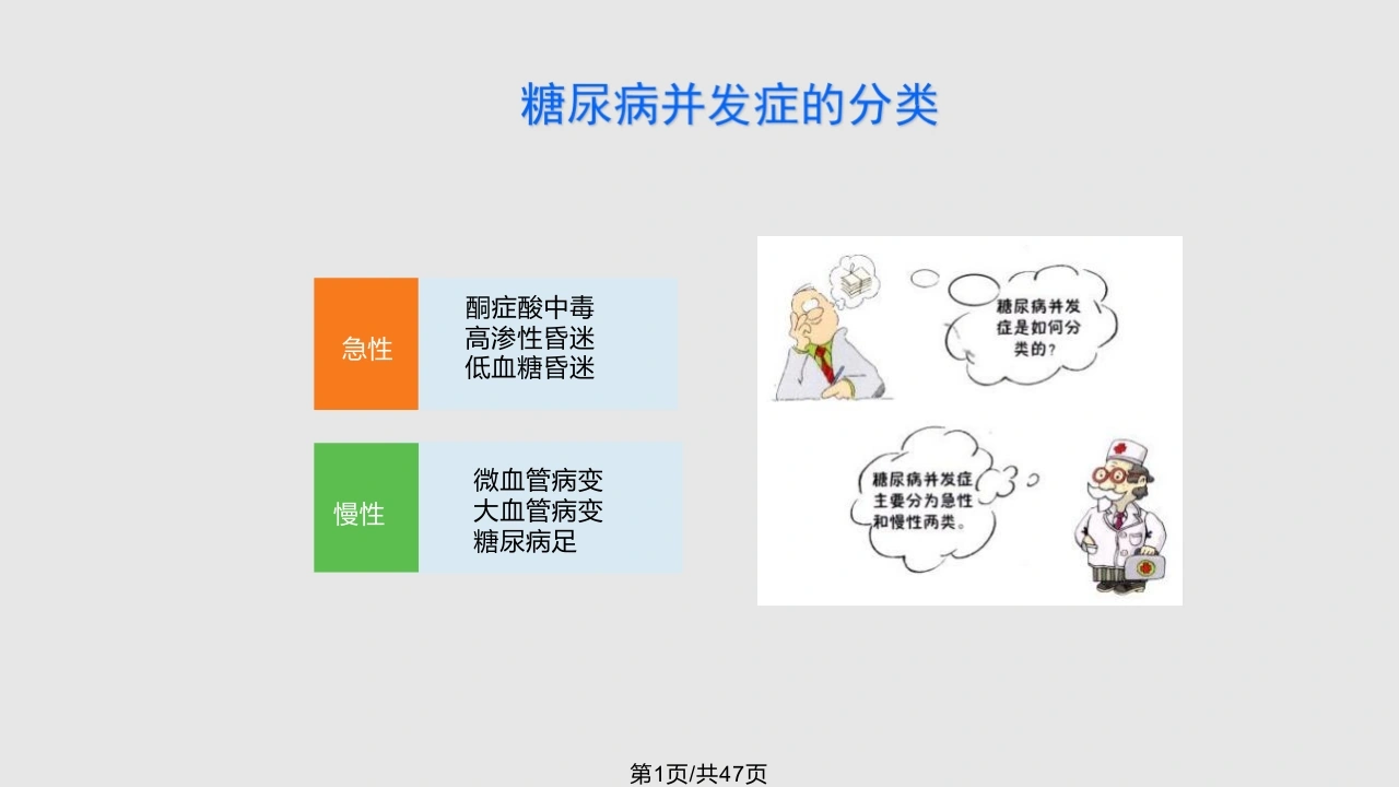 糖尿病慢性并发症及其防治PPT课件C020-白衣资料网
