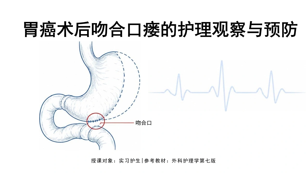 胃癌术后吻合口瘘的护理观察与预防-27页-白衣资料网