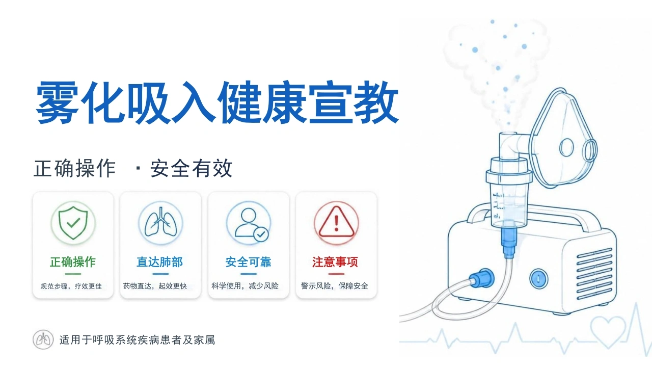 雾化吸入健康宣教-32页-白衣资料网